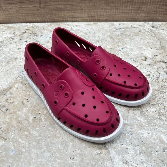 Sperry Top Sider Womens Float Boat Slip On Shoes Size 7 Wineberry Lightweight - Picture 1 of 8